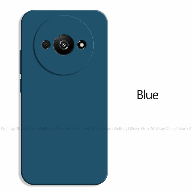 Deksel til Xiaomi Redmi A3 deksel For Xiaomi Redmi A3 deksel Original TPU Shockproof Liquid Silicone Protective baksidedeksel