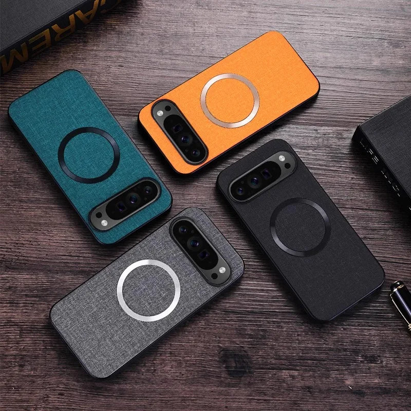 Deksel til Google Pixel 9 8 7 6 Pro XL 7A 8A 6A Magnetic Wireless Charging Slim Cover for Pixel 9Pro 8Pro