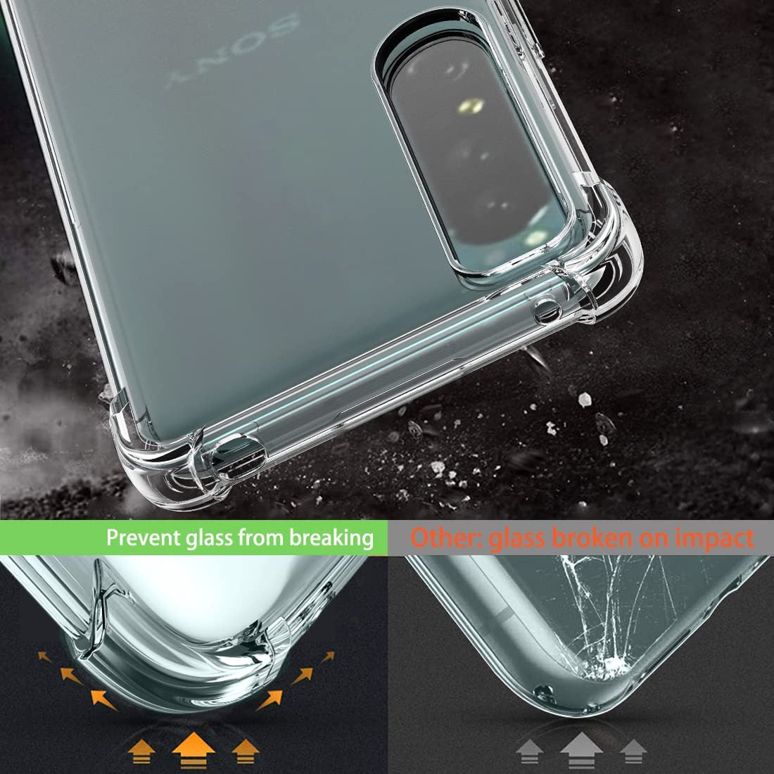 Deksel til Sony Xperia 1 5 10 V IV III II Xperia1 Xperia5 Xperia10 Pro-I