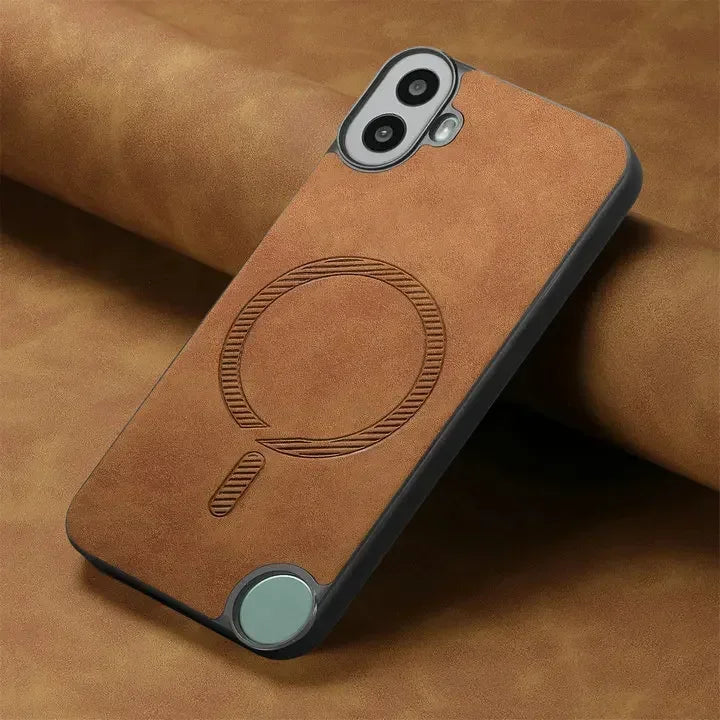 Deksel til Nothing CMF Phone 1 2 Pro 3a Luxury Case Magnet Leather Back Panel Wireless Charge Bumper Nothing CMF Phone1 2A Plus 5G Capa