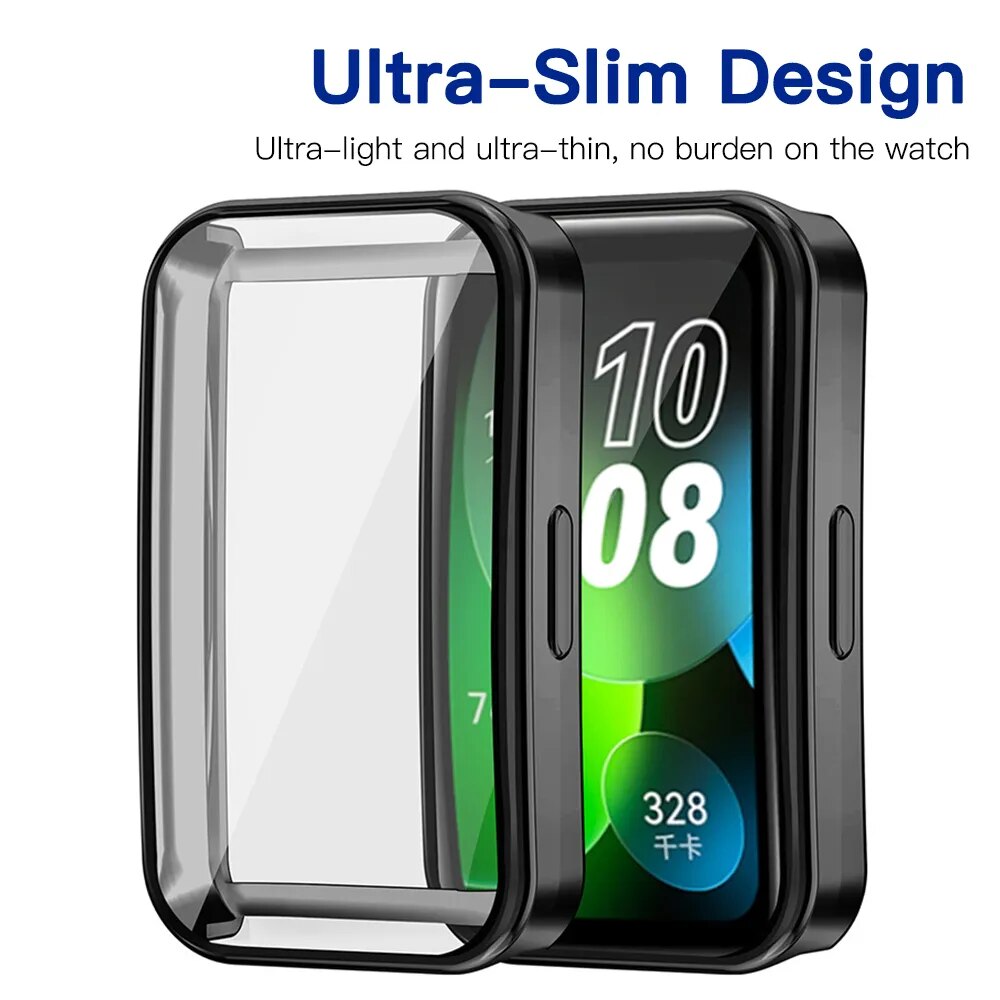 Deksel til Huawei band 8 Case Full Screen Protector Shell Bumper Plated Cases For Huawei band8 smart watch