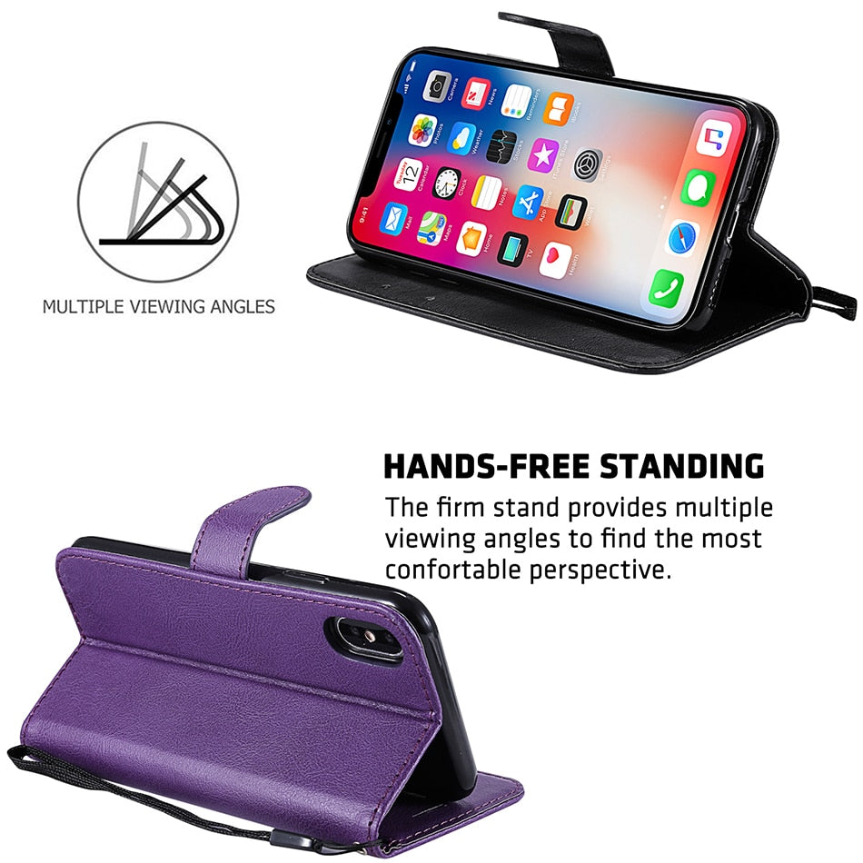 Deksel til Sony Xperia 10V 1 IV 10 iii 5 1 II Stand Cover With Card Holder Coque Etui