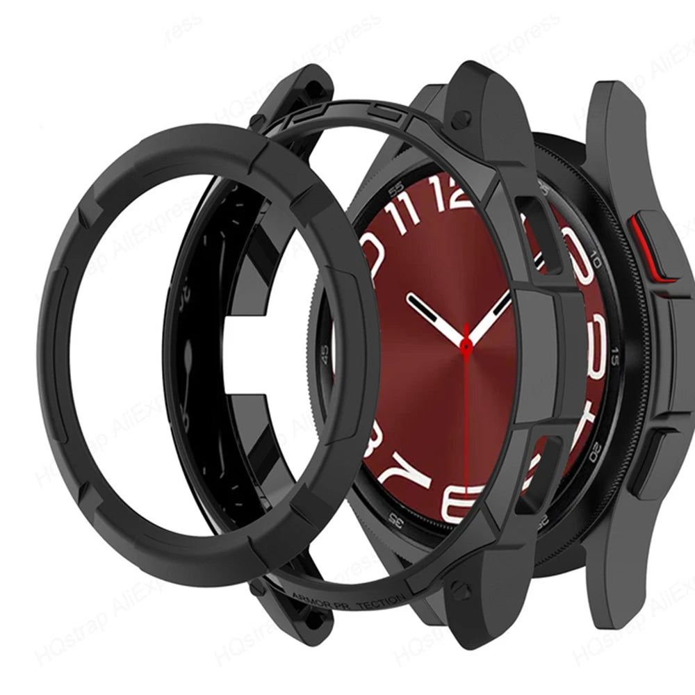 Deksel til Samsung Galaxy Watch 6 Classic 43mm 47mm mykt TPU-deksel