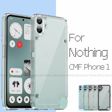 Deksel til Nothing CMF Phone 1 Case Nothing CMF Phone 1 Cover Luxury Clear PC + TPU Shockproof Phone Back Cover For Nothing CMF Phone 1