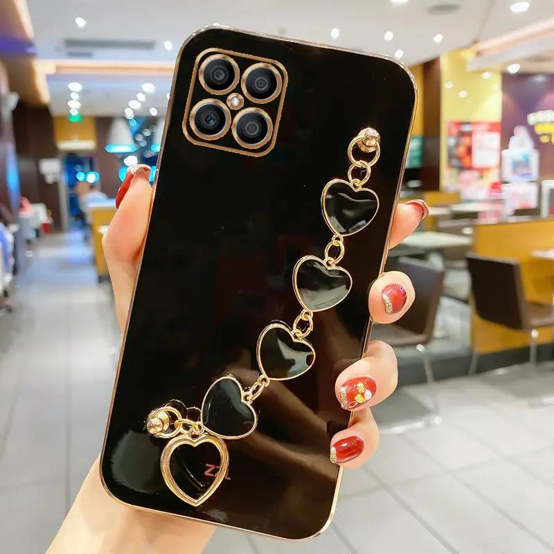 Deksel til Huawei Honor X8 x6s X7 A 4g X9 5g X8a X7a x6 2023 Fashion Bracelet Cover On Honorx8