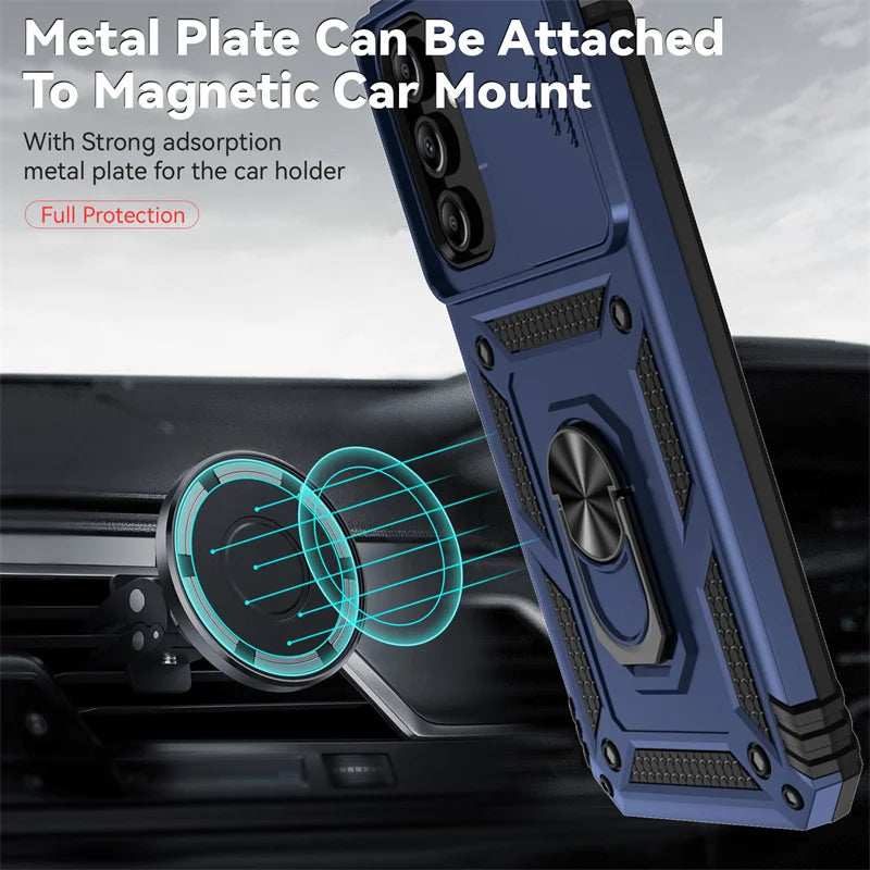 Deksel til Samsung Galaxy A15 A25 A35 A55 5G Phone Holder Ring Stand deksel