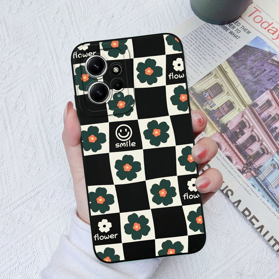 Deksel til Xiaomi Redmi Note 12 12S 4G 5G Patterned Full Protection Soft Liquid Silicone Cartoon deksel For Redmi Note 12 S
