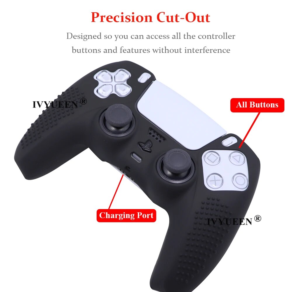 Deksel til PlayStation 5 Dualsense PS5 Controller Silicone Case Grips Suit for Original Charger