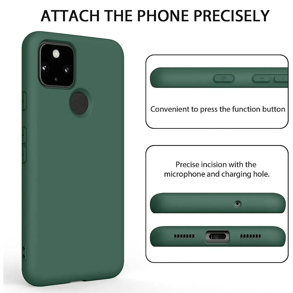 Deksel til Google Pixel 5 3 3A XL 3XL 4 XL 4A 4G 5G Cover Fundas Capa
