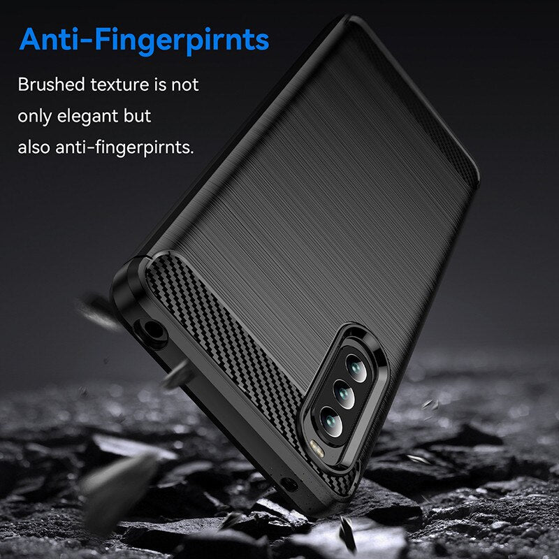 Deksel til Sony Xperia 10 IV Case Xperia 10 IV Cover 6.0 inch Shockproof Soft Silicone Bumper Case For Sony Xperia 10 IV III II 10 Plus