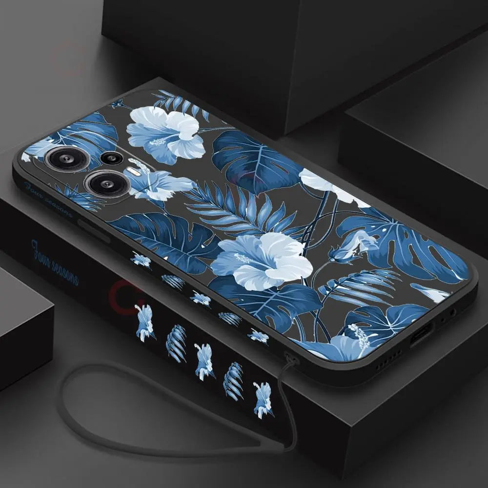 Deksel til Xiaomi Redmi Note 12 Pro Plus 5G 12 4G 12s 11 Pro + 10 8 9 Pro 10s 9s Silicone Phone deksel with Lanyard