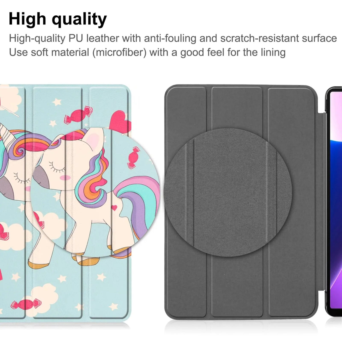 Deksel til Lenovo Tab M10 Plus 3rd Gen 10.6 TB-125F TB-128F Xiaoxin Pad 2022 Auto Wake-up Sleep Flip Case Ultra-Thin Stand Tablet Cover