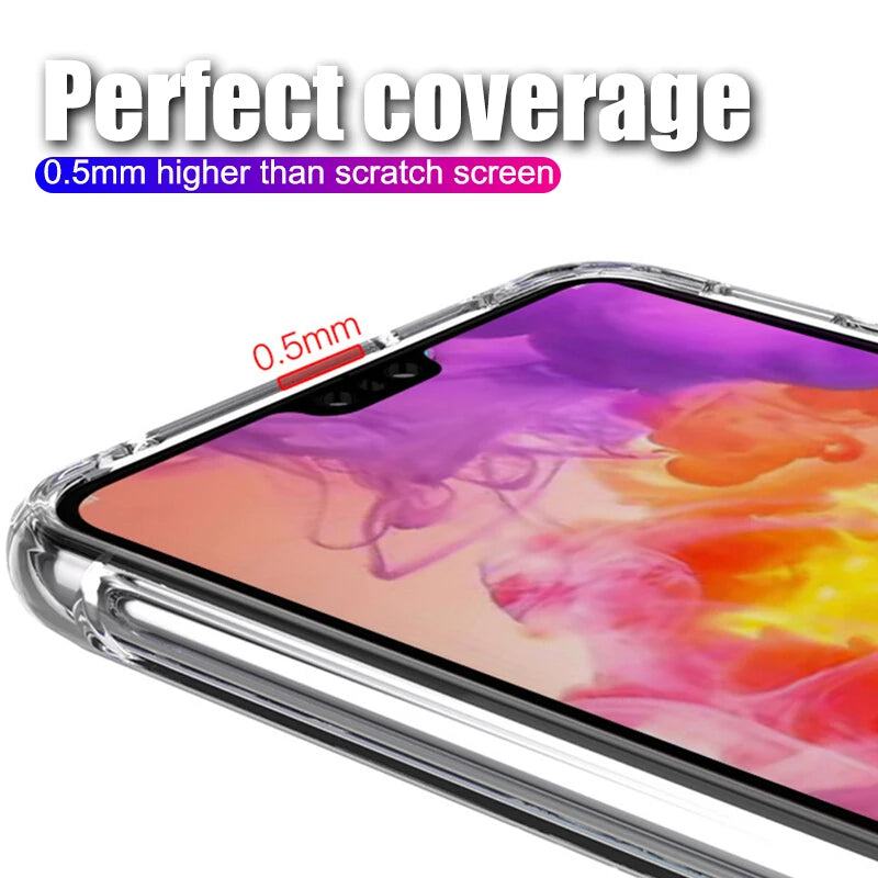 Deksel til Huawei P20 P30 Lite Pro Protective Transparent Case Mate 20 30 Lite Honor 20 Lite pro Silicone Back Cover