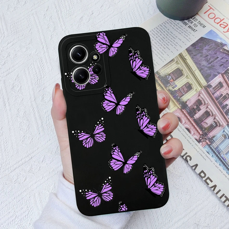 Deksel til Xiaomi Redmi Note 12 12S 4G 5G Patterned Full Protection Soft Liquid Silicone Cartoon deksel For Redmi Note 12 S