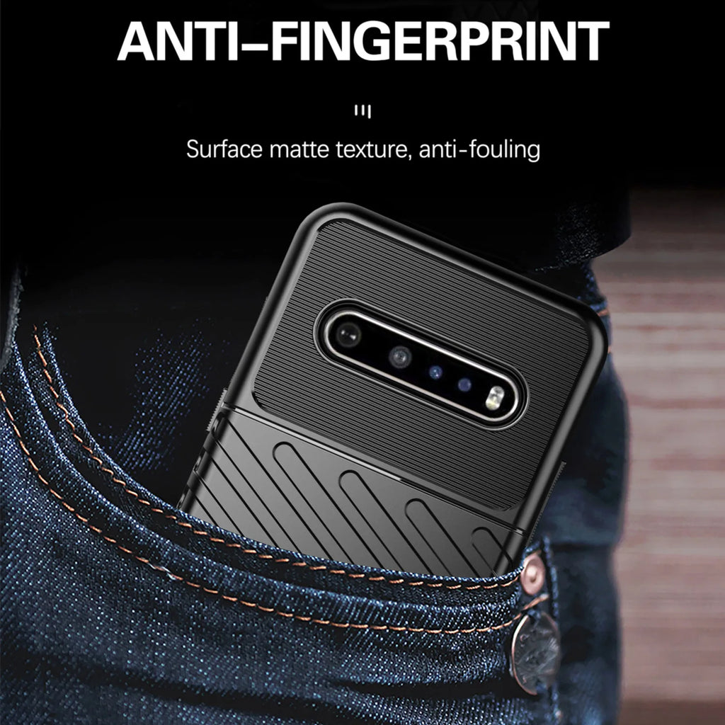 Deksel til LG V60 g8x v50s thinq k92 5g q92 k61 q61 k51 q51 Shockproof Silicone Cover for lg stylo6 7 5g Reflect