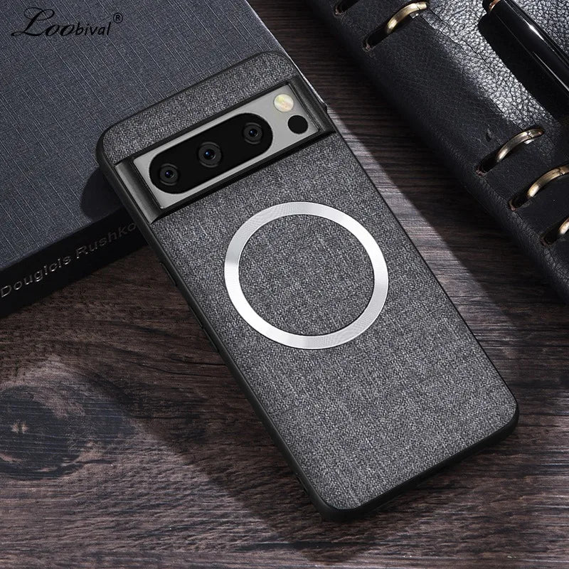 Deksel til Google Pixel 9 8 7 6 Pro XL 7A 8A 6A Magnetic Wireless Charging Slim Cover for Pixel 9Pro 8Pro