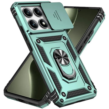 Deksel til Xiaomi 14T 13T Pro Case Ring Stand Car Magnetic Holder Phone Cover for Redmi 14C Case Shockproof Lens Protection Funda