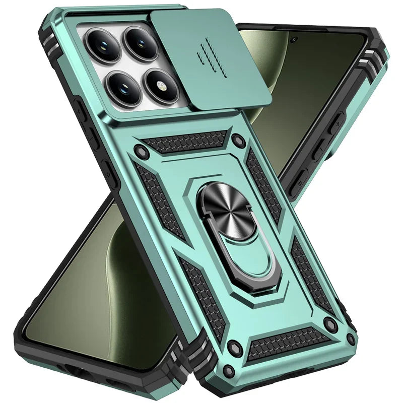 Deksel til Xiaomi 14T 13T Pro deksel Ring Stand Car Magnetic Holder Phone deksel for Redmi 14C deksel Shockproof Lens Protection