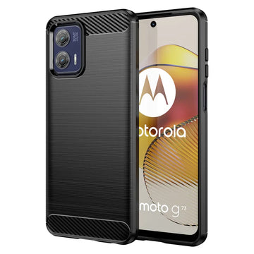 Deksel til Motorola Moto G13 G23 G53 G73 Case Rubber Carbon Fiber Soft Silicone Back Cover For Moto E13 Phone Cases