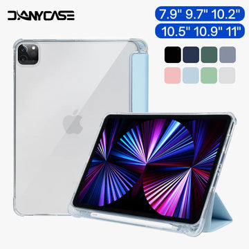 Deksel til iPad Case Pro 11 M1 2020 10.2 7/8/9th 10.9 10th Cover 2018 iPad 9.7 5/6th Mini 45 6 Air4 5 10.9 With Pen Tray Funda