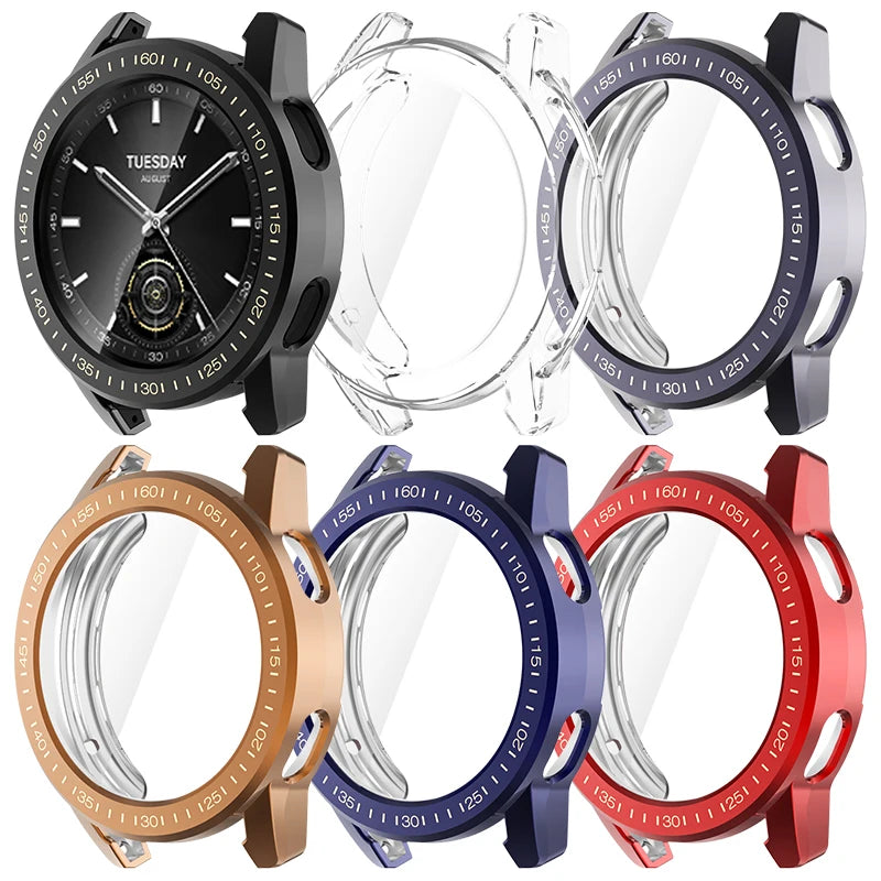 Deksel til Xiaomi Watch S3 heldekkende TPU-deksel