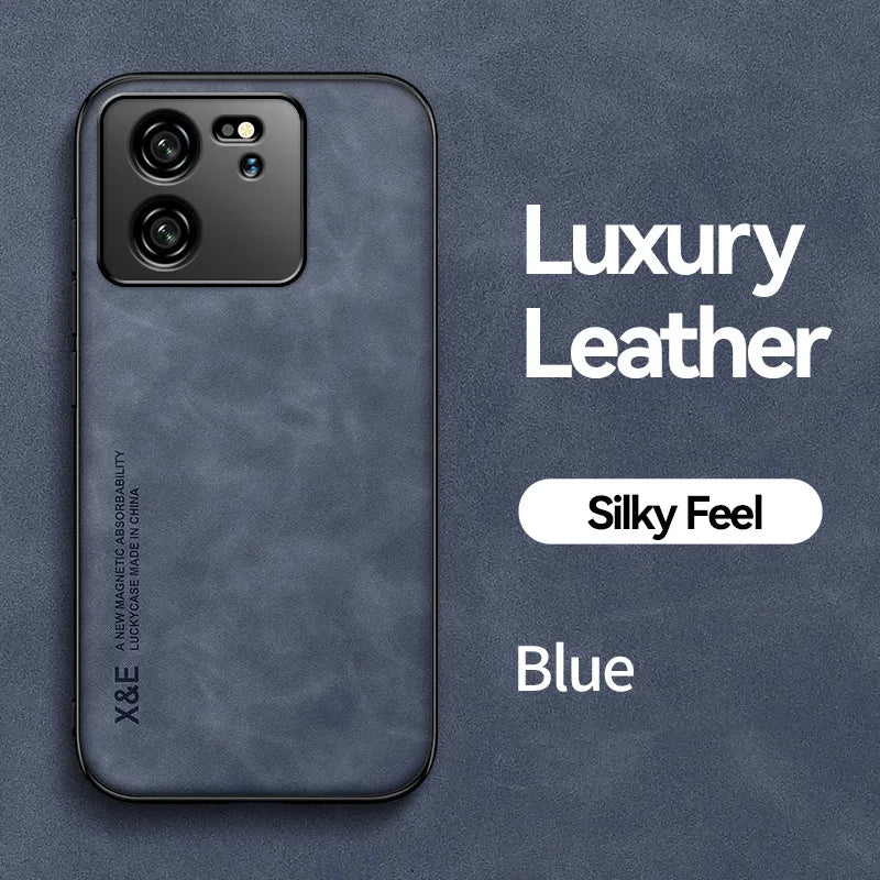Deksel til Xiaomi 13T Pro Protective deksel Built-in Magnetic Car Holder Protection Phone Fundas