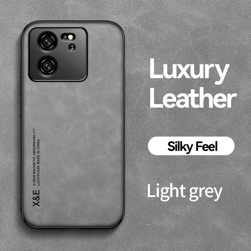 Deksel til Xiaomi 13T Pro Protective deksel Built-in Magnetic Car Holder Protection Phone Fundas