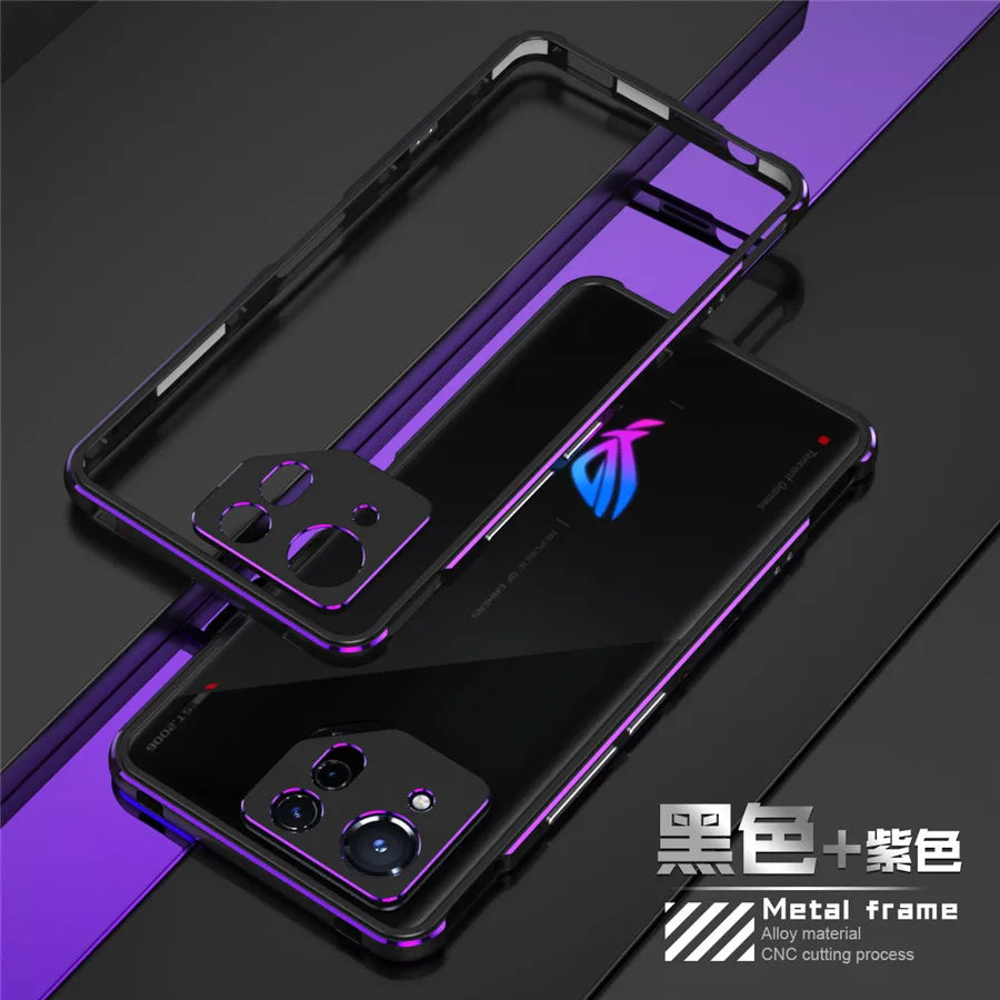 Deksel til ASUS ROG Phone 9 Pro ROG Phone 8 7 Pro Case Metal Bumper Frame Shockproof Metal Lens Protection Phone Cover