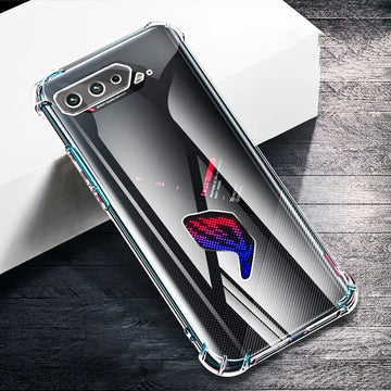 Deksel til Asus ROG Phone 7 6 Pro 6 5S 5 Ultimate 3 Cover HD Transparent Soft TPU Gaming Back Shell Funda Coque