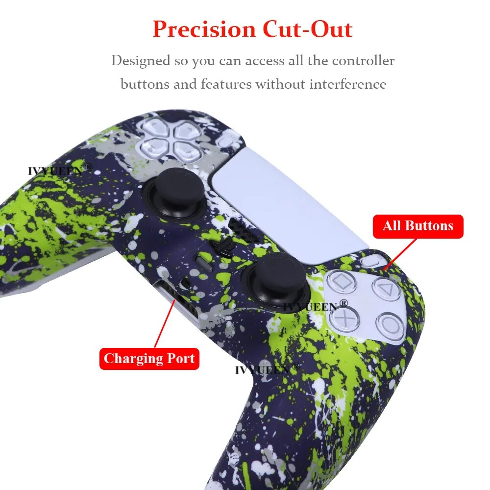 Deksel til PlayStation 5 PS5 Controller Protection Skin for DualSense Gamepad Cover Grips