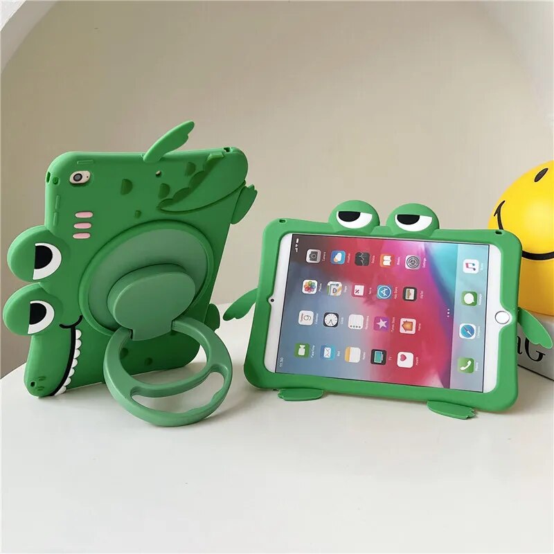 Deksel til iPad 7th 8th 9th 10.2 10 10th Gen deksel 360 Rotation Stand deksel For IPad Air 2 3 4 5 10.9 2022 Mini 6 Pro 9.7 11 Kids deksel