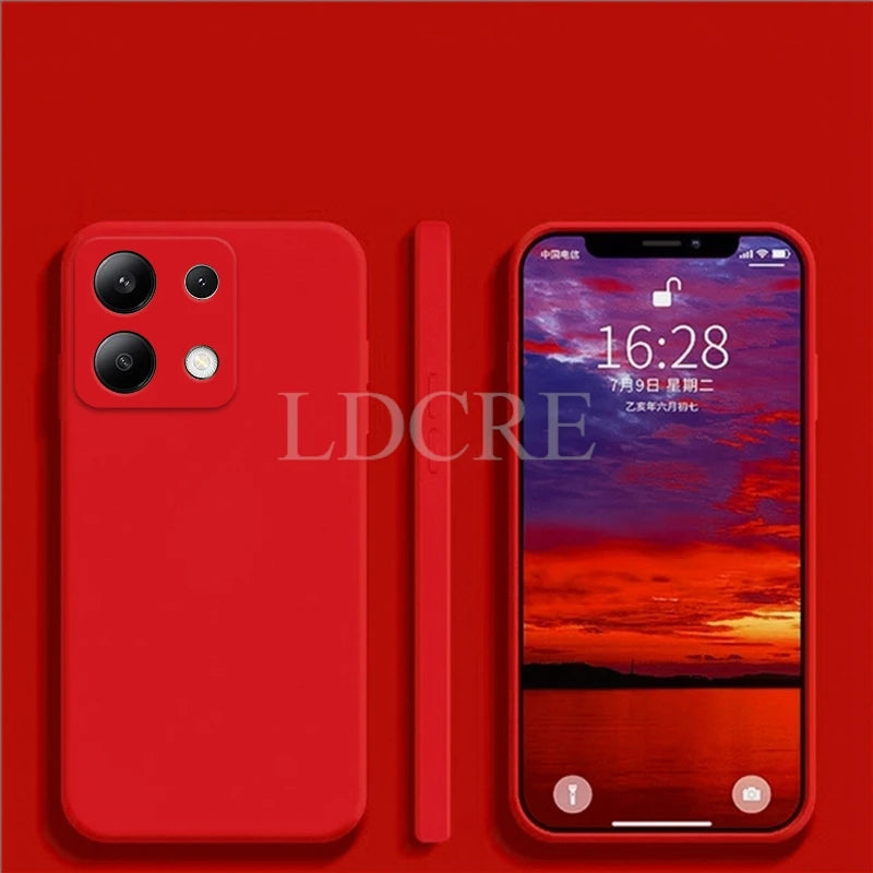 Deksel til Xiaomi Redmi Note 13 deksel Liquid Silicone deksel Redmi Note 13 Pro Plus deksel TPU Protective Phone deksel Redmi Note 13 deksel