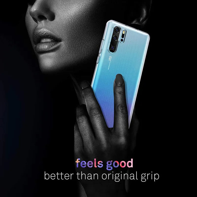 Deksel til Huawei P50 P40 P30 P20 P10 Lite Pro Plus Soft Back Cover Transparent Shell For P30 P40 Lite E
