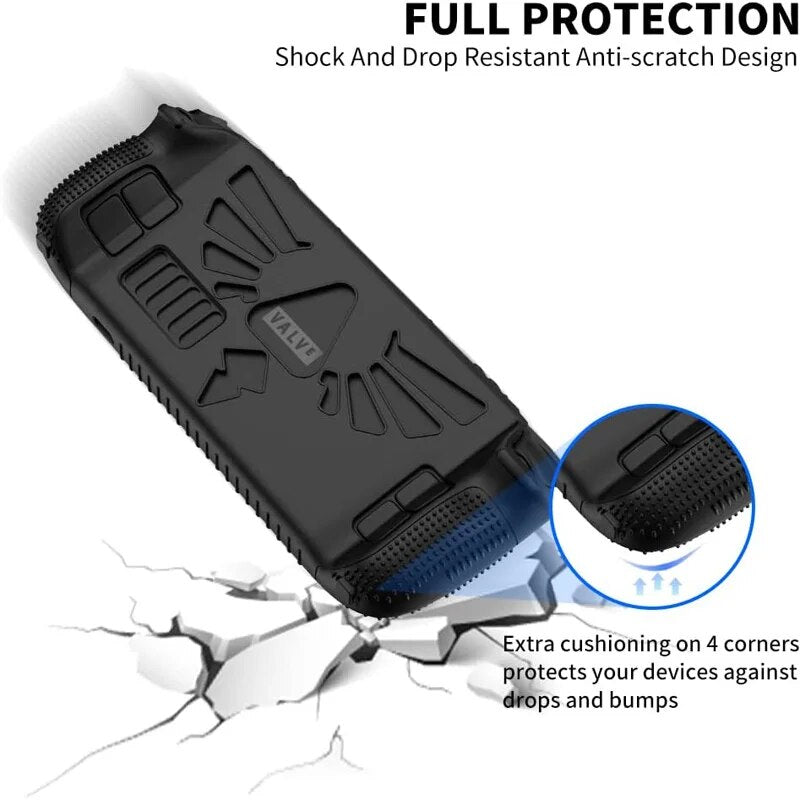 Deksel til Valve Steam Deck Cover Shell Tpu Shockproof Anti-drop Shock Proof Frame with 4 Rocker Caps