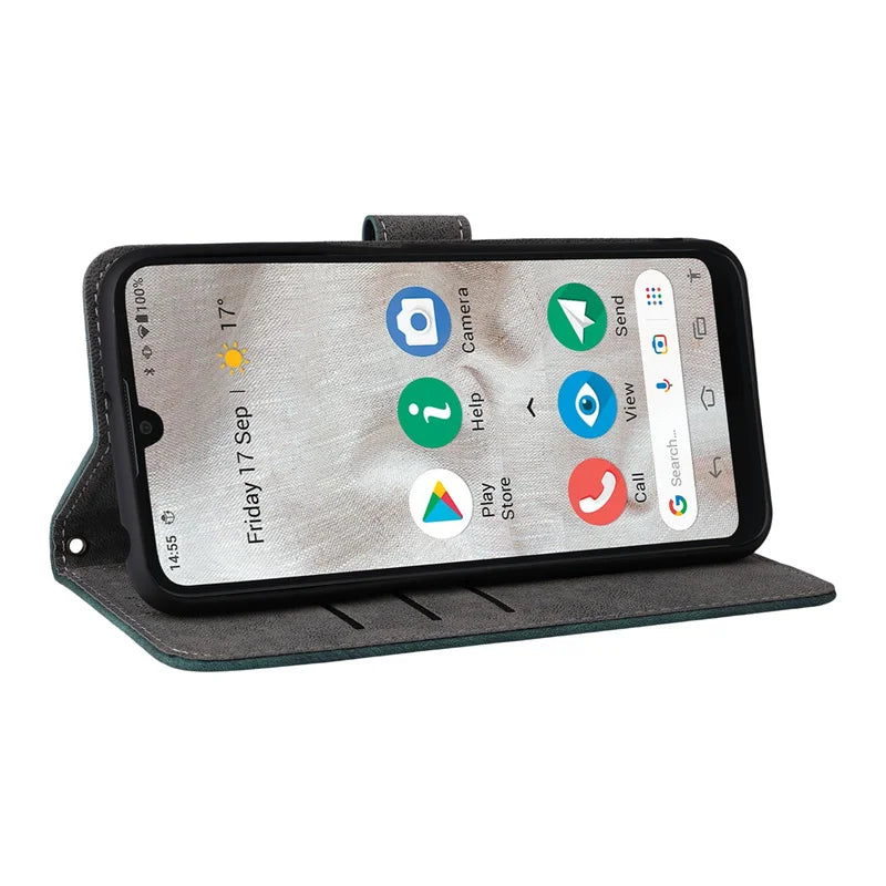 Deksel til Doro 8100 Protective Business Leather Magnetic Phone Case for Doro 8200 Phone Case