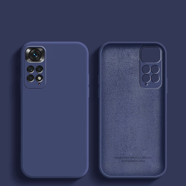 Deksel til XiaoMi RedMi Note 11 11s Pro 4G 10 10A 10C redmi note 12 Global Square Phone deksel