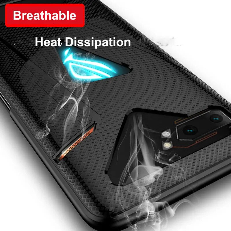 Deksel til Asus ROG Phone 7 6 5 Pro 5S 3 2 ZS660KL ROG3 Case Anti-fingerprint Shockproof Breathable Heat Soft Back Cover ROG II Funda
