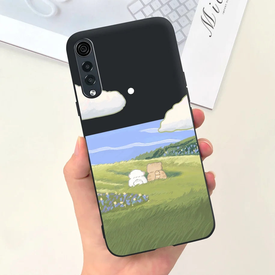 Deksel til LG Velvet 5G Case LM-G900N Fundas Soft Silicone Matte Phone Cover For LG Velvet LMG910EMW Back Case Coque on LGVelvet Bumper