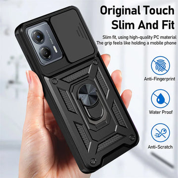 Deksel til Motorola MOTO G53 G73 5G G23 G13 Slide Camera Lens Protection Ring Phone Cover for MOTO E13 4G