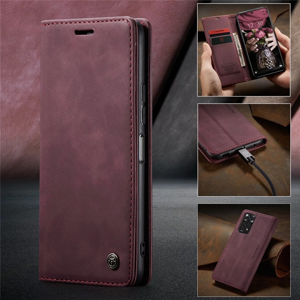 Deksel til Xiaomi Mi 9T 10T 11T 12T Pro Lite 5G Redmi Note 8 9s 10 11 11S 12 Pro Wallet Flip deksel Poco X5 F3 M3 Pro