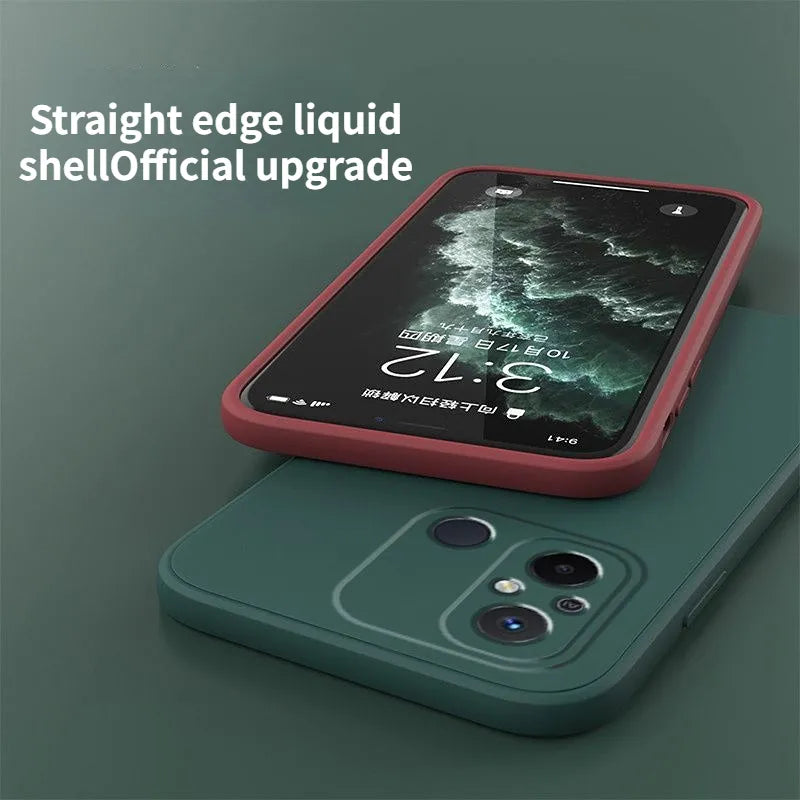 Deksel til Xiaomi redmi12C Anti-fall for 22120RN86C silicone solid color