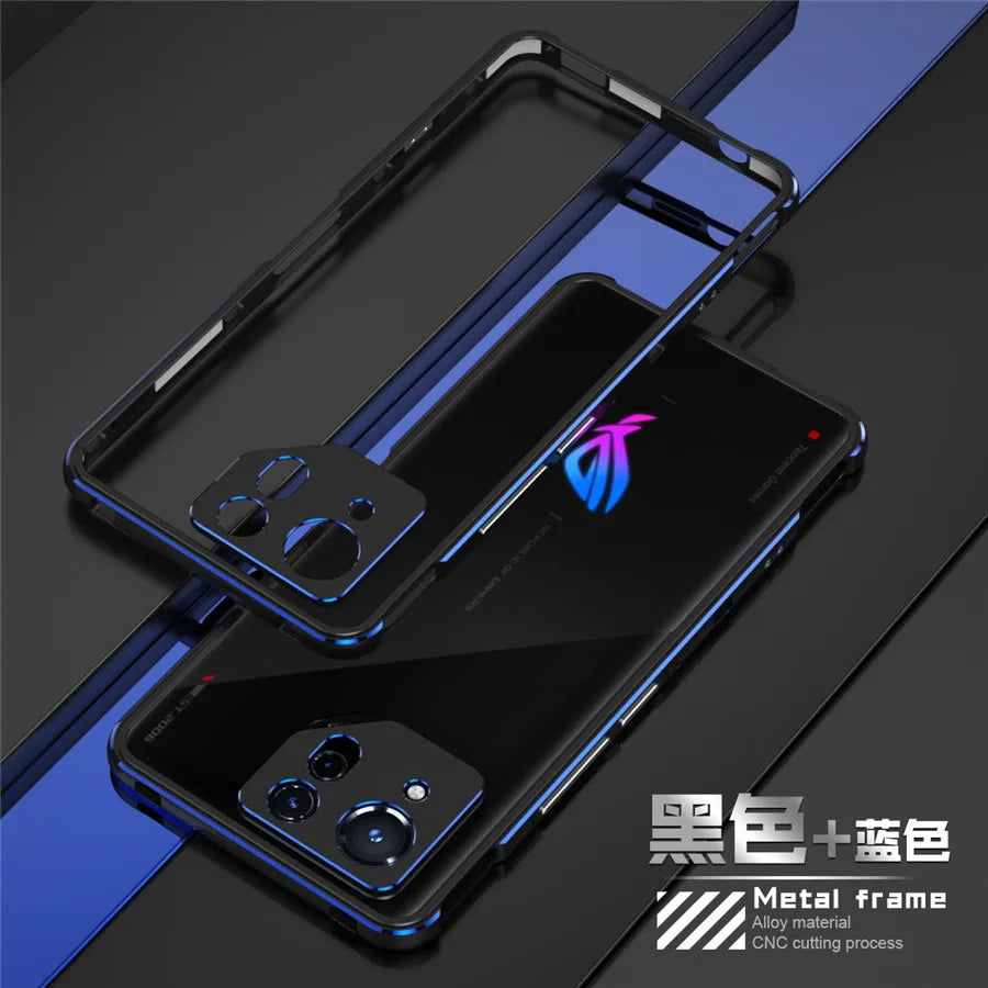 Deksel til ASUS ROG Phone 9 Pro ROG Phone 8 7 Pro Case Metal Bumper Frame Shockproof Metal Lens Protection Phone Cover