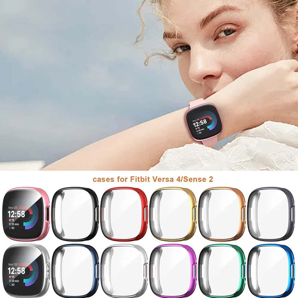Deksel til Fitbit Versa 4 og Sense 2 galvanisert TPU