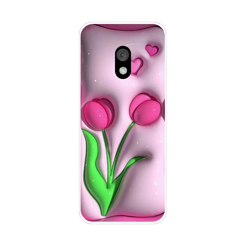Deksel til Nokia 215 220 235 4G 2024 deksel Fashion Soft Silicone Back deksel for Nokia 235 4G 2024 deksel etui 215 2024 Cute