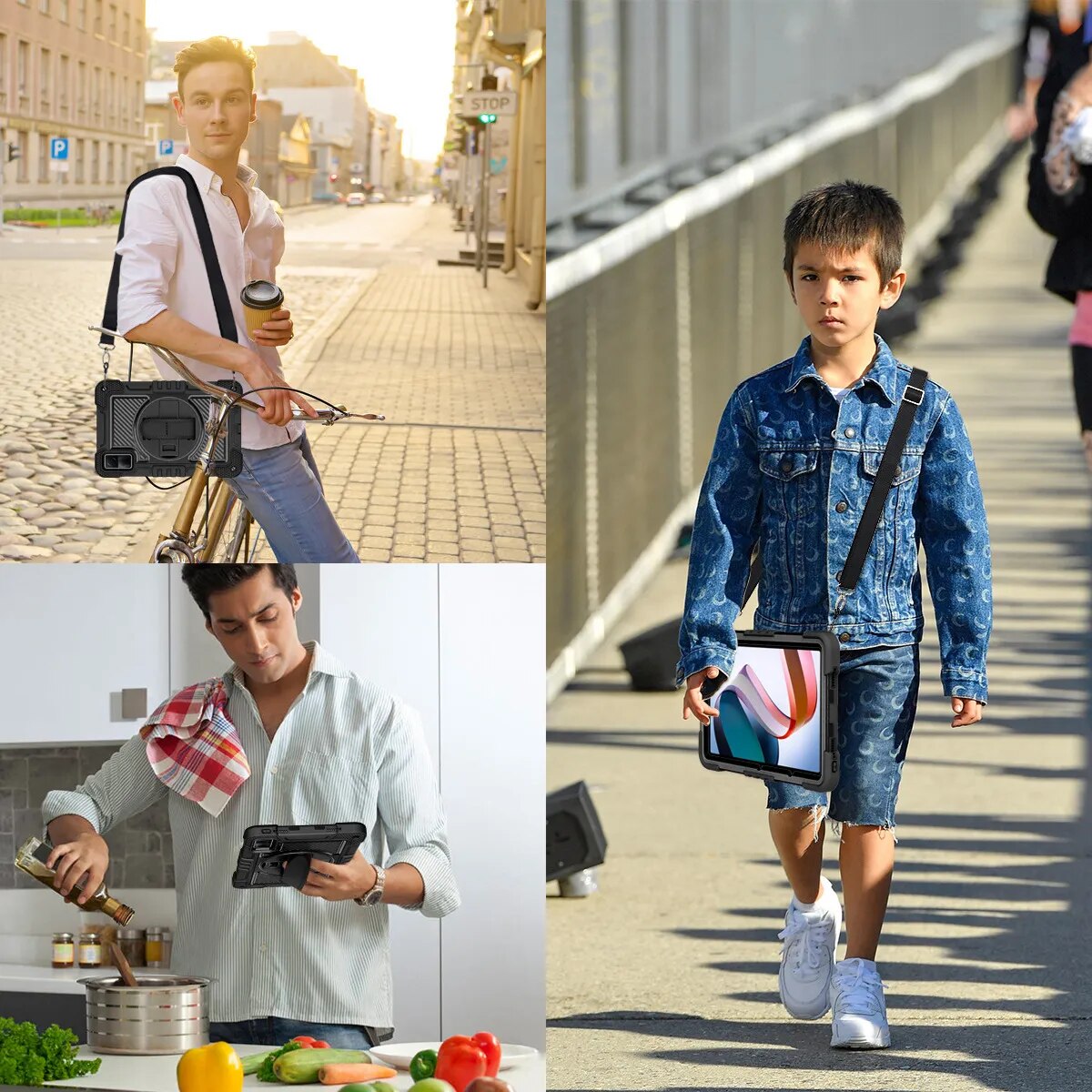 Deksel til Xiaomi RedMi Pad 10.6 2022 Nettbrett deksel Xiaomi RedMi Pad 10.61"Shockproof Kickstand Kids Funda Hand Grip Shoulder Strap