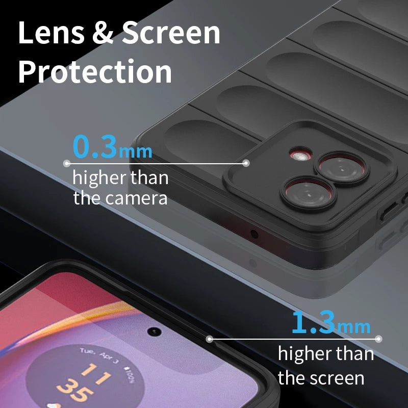 Deksel til Moto G54 G84 Liquid Silicone Protect Back Coque for Motorola Edge 40 Neo 2023 G32 G62 G73 5G Phone Cover