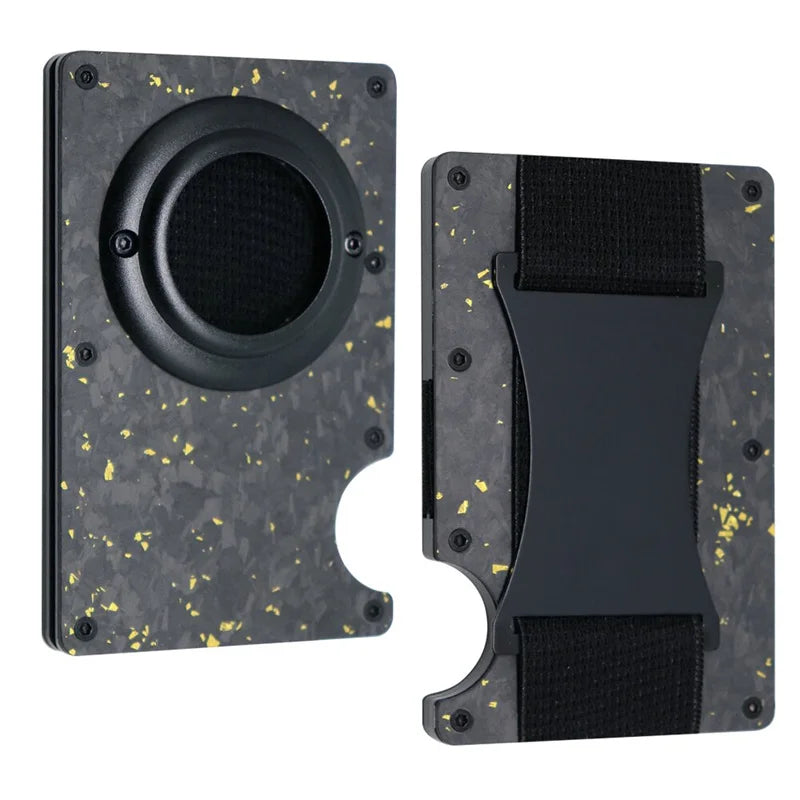 Deksel til Apple AirTag Apple Card holder Rfid Aluminum deksel Metal Wallet Credit ID Men Slim Business Cardholder Cash Strap Apple AirTag Carbon Fiber