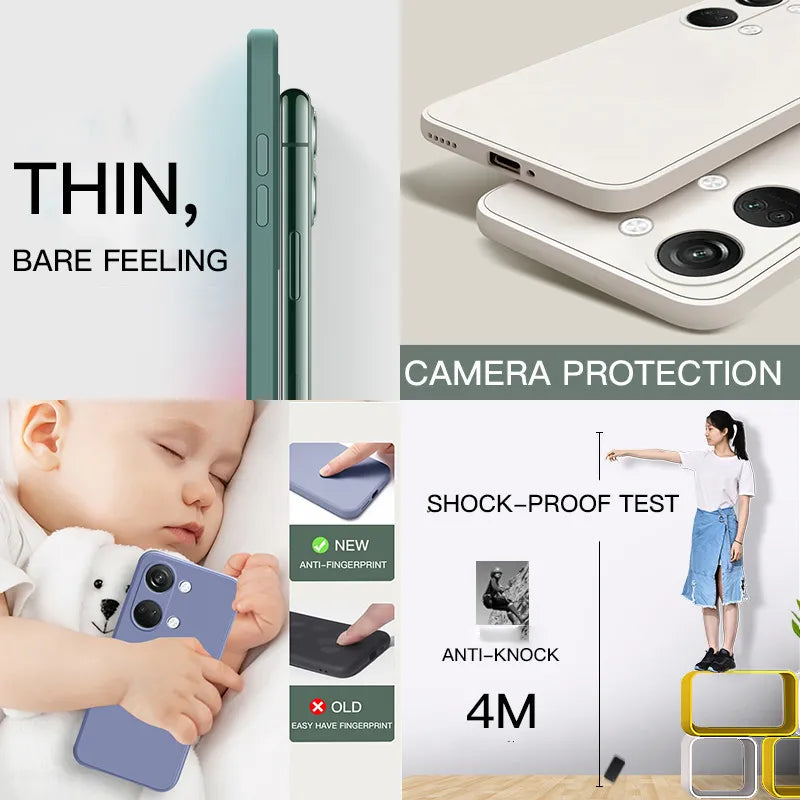 Deksel til OnePlus Nord 3 Case Liquid Silicone Camera Lens Protector Phone Case For OnePlus Nord 3 One Plus Nord 3 Nord3 Soft TPU Cover