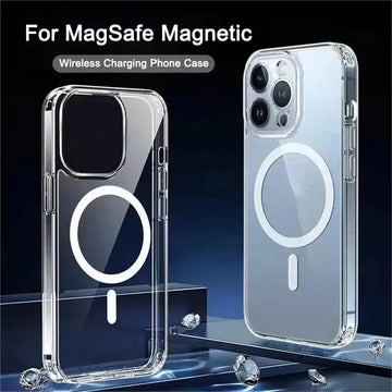 Deksel til iPhone 15 14 13 12 11 Pro Max PC Material Non yellowing Magnetic Charging Anti slip Ultra thin Protective Case