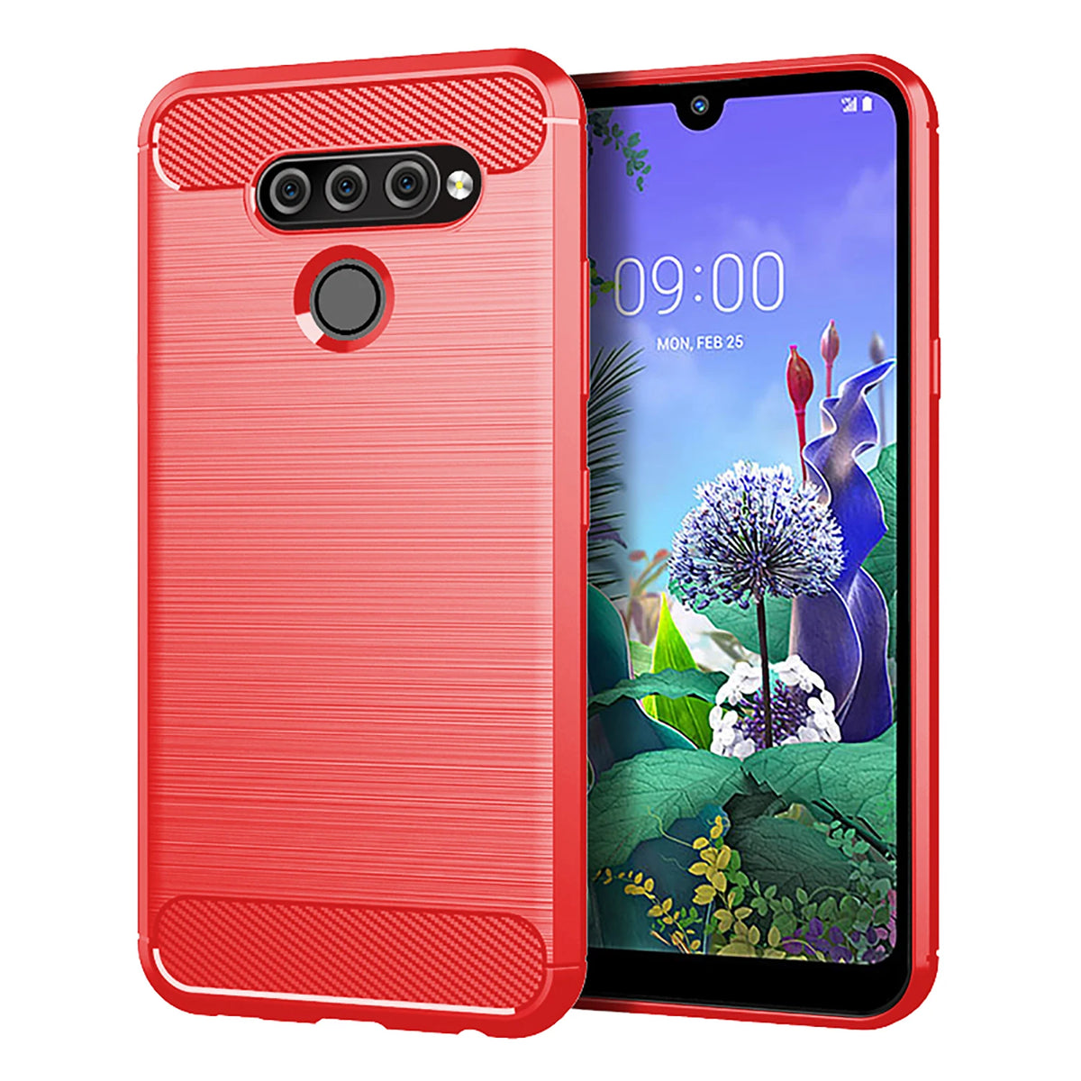 Deksel til LG Q60 Q92 Q62 Carbon Fiber Phone Cover For Lg Q9 One Q51 Q61 Q70 Anti-fall Soft Case